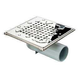 AKCES Kratka ściekowa boczna 150 x 150 DN 50 stal nierdzewna mat 11312